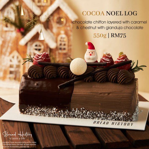 Cocoa Noel Log Cake